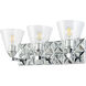 Alpha 3 Light 25 inch PC Bath Light Wall Light in Polished Chrome